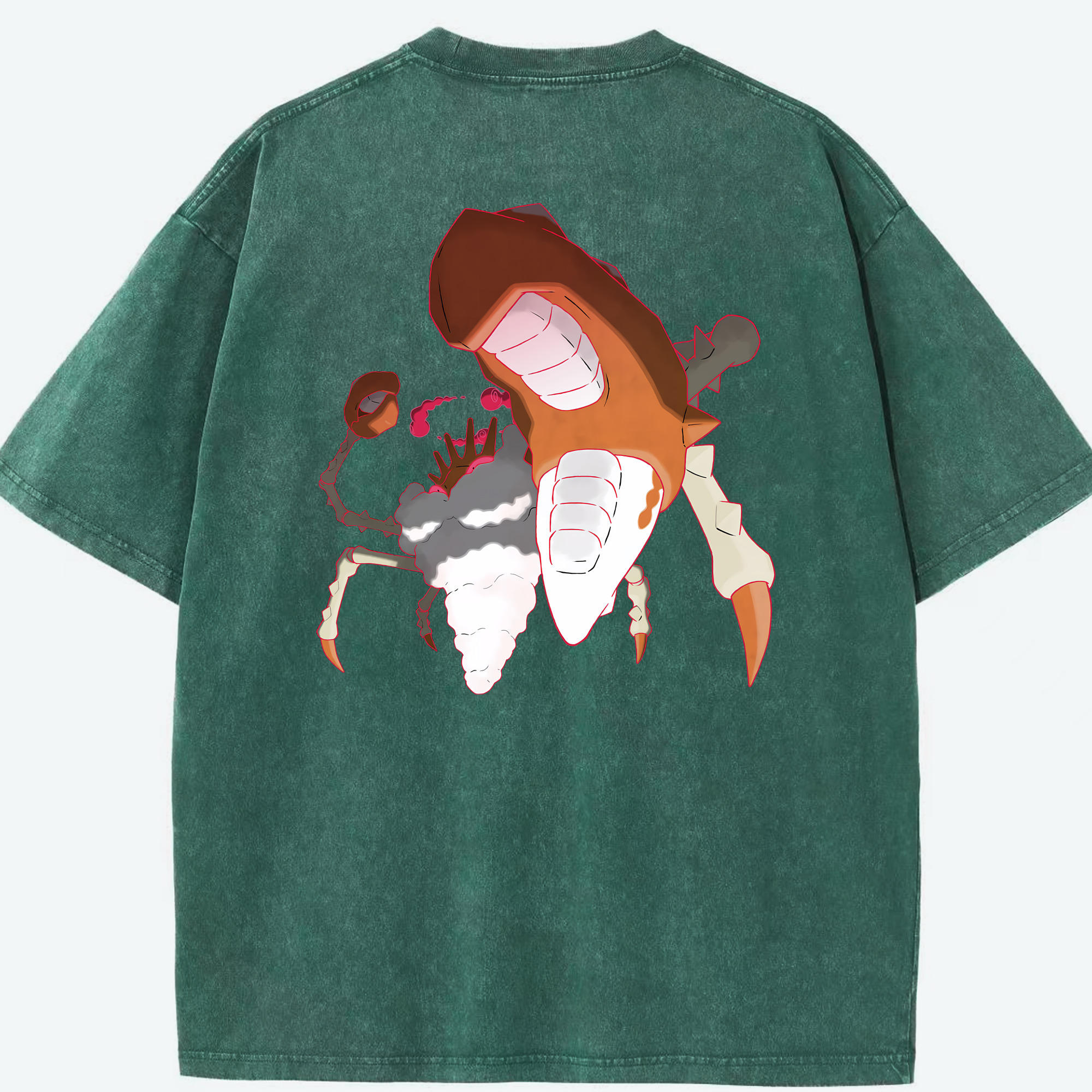 （画像用） ポケットモンスター Pokémon 綿100% ヴィンテージ風 半袖Tシャツ（背面プリント）